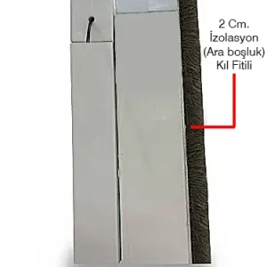 Cam Balkon DUBLE Kasalı Akordeon Sineklik Antrasit (Max 240x180)