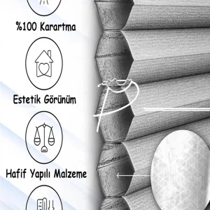 Termal 0 Isı ve Işık Yalıtımlı Seperatör Sürme Akordiyon Perdeli Kapı Kahverengi Profil, İstediğiniz Ölçüde (Max 110x240)