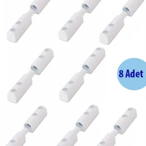 17*25 Sineklik Menteşe Beyaz 8 Adet