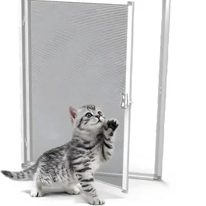 KEDİ Tüllü Menteşeli PENCERE Sineklik Beyaz
