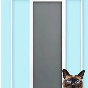 KEDİ Tüllü Sürme KAPI Sineklik Beyaz (Max 225x230)
