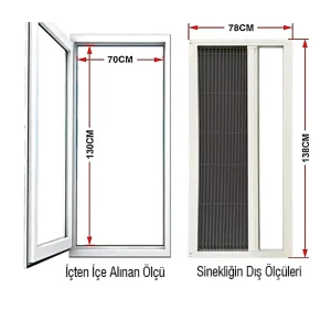 KEDİ Tüllü Akordeon Pencere Sineklik Altınmeşe
