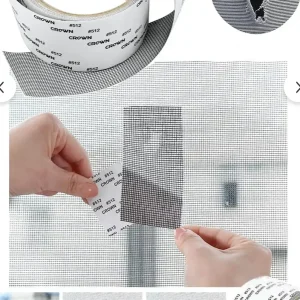 Yapışkanlı Sineklik Yaması Tülü Tamir Bandı 50mm x 2m