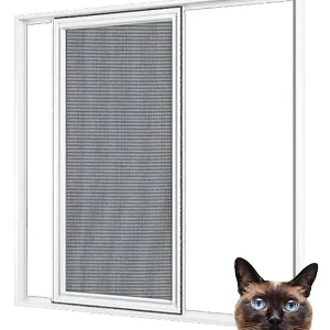 KEDİ Tüllü Sürme Pencere Sineklik Beyaz (Max 170x150)